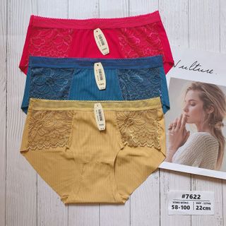 Quần Lót Su Đúc - Quần Lót Su Phối Ren Form To Rộng Co Giãn Siêu Thoải Mái