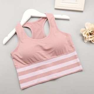 Áo bra tập gym nữ cotton cao cấp Có mút đệm nâng đẩy ngực Kiểu Dáng Thể Thao Trẻ Trung