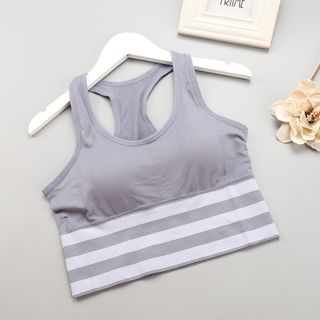 Áo bra tập gym nữ cotton cao cấp Có mút đệm nâng đẩy ngực Kiểu Dáng Thể Thao Trẻ Trung
