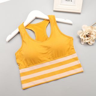 Áo bra tập gym nữ cotton cao cấp Có mút đệm nâng đẩy ngực Kiểu Dáng Thể Thao Trẻ Trung