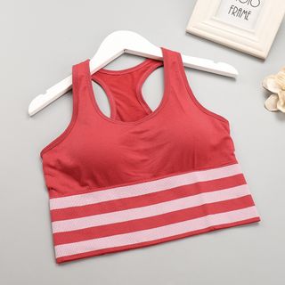 Áo bra tập gym nữ cotton cao cấp Có mút đệm nâng đẩy ngực Kiểu Dáng Thể Thao Trẻ Trung
