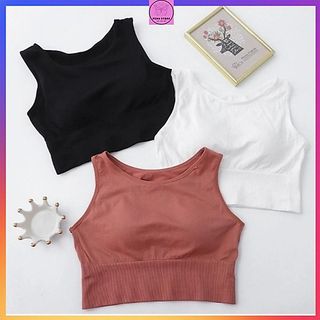 Áo Bra Kiểu Dáng Croptop có mút nâng đẩy ngực, Top Gym Yoga Siêu Hót 2021