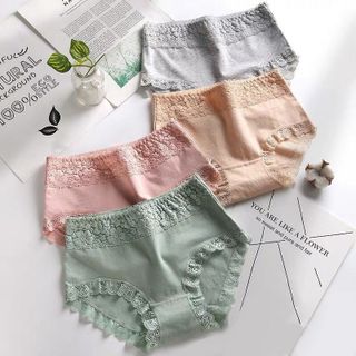 Quần lót nữ cotton kháng khuẩn cạp ren gen nịt bụng hàng cao cấp