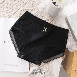 Quần lót cotton kháng khuẩn viền ren