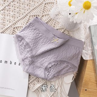 Quần lót cotton kháng khuẩn viền ren