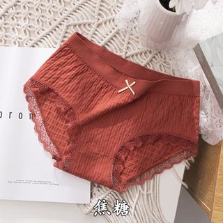 Quần lót cotton kháng khuẩn viền ren