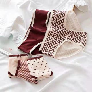 Quần lót cotton kháng khuẩn hình trái tim cao cấp