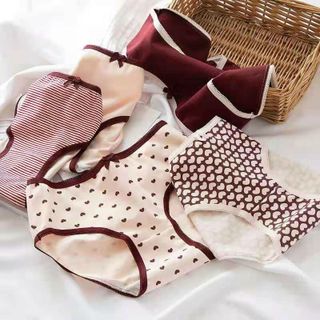 Quần lót cotton kháng khuẩn hình trái tim cao cấp