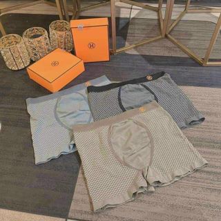 Hộp Vàng 3 quần sịp đùi cotton kháng khuẩn cao cấp chữ H