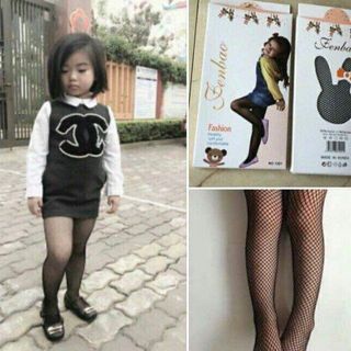 Quần tất lưới cho bé gái đủ size 3-6 tuổi 6-9 tuổi 9-12 tuổi