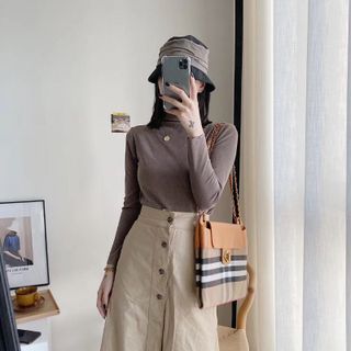 Áo giữ nhiệt thun len nhiều màu túi zip vàng kháng khuẩn Chuẩn Mot.ie
