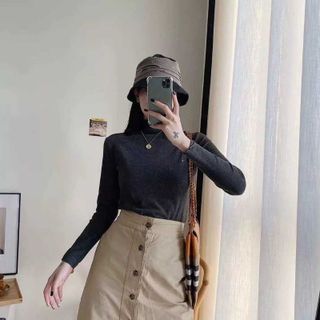 Áo giữ nhiệt thun len nhiều màu túi zip vàng kháng khuẩn Chuẩn Mot.ie