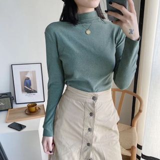 Áo giữ nhiệt thun len nhiều màu túi zip vàng kháng khuẩn Chuẩn Mot.ie