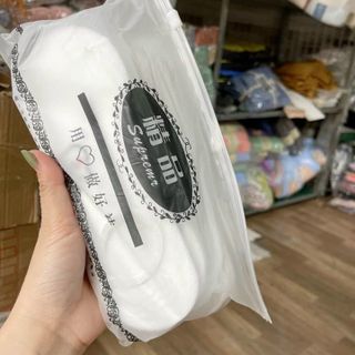 Tất hài màu trắng phong cách quý tộc 5.0