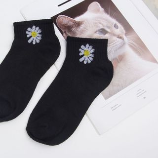 Vớ Tất nam nữ Hoa Cúc Hottrend chất liệu cotton cao cấp chống giãn thoáng khí phong cách Hàn Quốc
