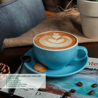 Combo 10 bộ cốc capuchino màu