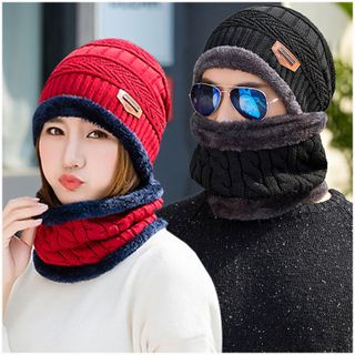Sét Khăn ống + Mũ Len Lót lông