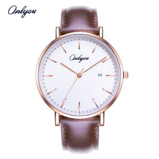 Đồng hồ Nam ONLYOU 328060GD Dây Da