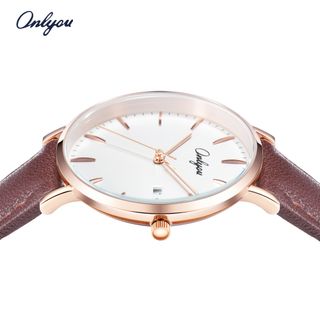 Đồng hồ Nam ONLYOU 328060GD Dây Da