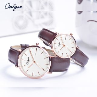 Đồng hồ Nam ONLYOU 328060GD Dây Da