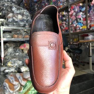 Giày nhựa nâu nam bảo hộ lao động xây dựng, chống thấm nước hàng tàu
