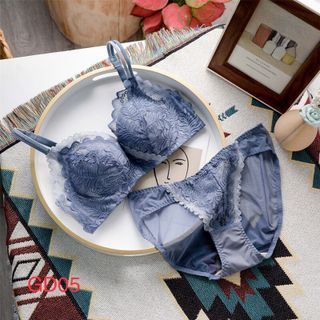 Bộ Đồ Lót Nâng Ngực Không Gọng Ren Mềm Mại GD05