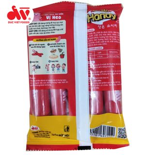 Xúc Xích Tiệt Trùng Handy ĐỨC VIỆT, Xúc xích tiệt trùng vị HEO 35gr. Thùng 20 gói