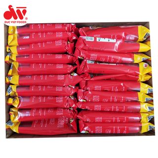 Xúc Xích Tiệt Trùng Handy ĐỨC VIỆT, Xúc xích tiệt trùng vị HEO 35gr. Thùng 20 gói