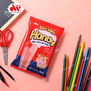 Xúc Xích Tiệt Trùng Handy ĐỨC VIỆT, Xúc xích tiệt trùng vị bò. Thùng 20 gói