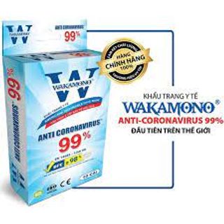 [THÙNG] KHẨU TRANG WAKAMONO DIỆT 99% VIRUS NCOV (4 LỚP, HỘP 10 CÁI) - 170 HỘP/THÙNG
