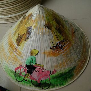 Nón lá vẽ tay