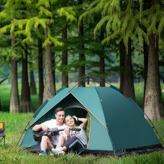 Lều cắm trại tự bung 2 cửa size to 4 6 người khung chắc đi phượt picnic dã ngoại du lịch thiên nhiên (2x2x1,5)M giá sỉ