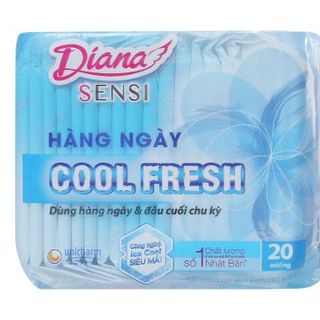 Băng vệ sinh Diana Sensi Cool Fresh Hằng ngày 1 gói / 20 miếng ( 1 Bao / 48 gói ) giá sỉ