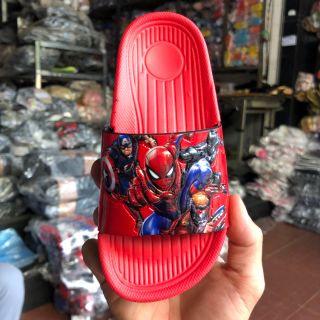 Dép lê bản trẻ em bé trai siêu nhân người nhện siêu anh hùng marvel xốp eva siêu nhẹ 1002