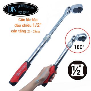 CẦN LẮC léo tự động đảo chiều 1/4" cán tăng 21-28cm