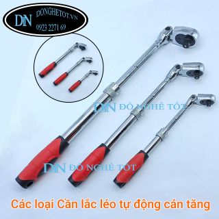 CẦN LẮC léo tự động đảo chiều 1/4" cán tăng 21-28cm
