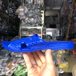 dép tổ ong xanh đi trong nhà tắm, nhựa pvc dẻo nhẹ thông thoáng chân giá rẻ