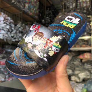 Dép trẻ em bé trai Ben Ten 10, nhựa pvc dẻo không thấm nước giá rẻ
