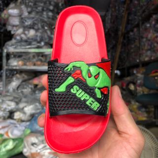 Dép trẻ em bé trai siêu nhận người nhện spider man, xốp eva siêu nhẹ không thấm nước 180 giá rẻ