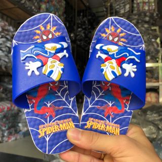 Dép trẻ em bé trai siêu nhân người nhện Spider Man, nhựa cao su dẻo chống thấm nước 108 giá rẻ