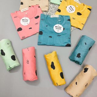 Đồ bộ trẻ em - Bộ bò sữa Minky Mom cho bé.