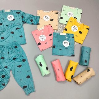 Đồ bộ trẻ em - Bộ bò sữa Minky Mom cho bé.