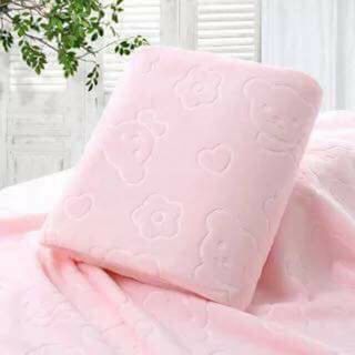 Khăn Tắm Xuất Nhật Hình Gấu 140x70cm Chất Liệu Sợi Tổng Hợp Mềm Mịn Thấm Hút Tốt