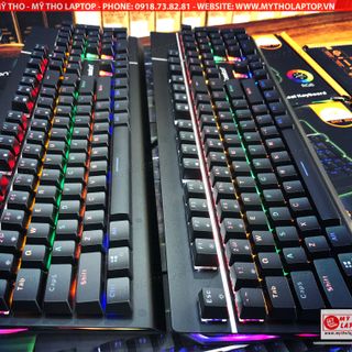 KB BOSSTON MK 918 Phím Cơ Chuyên GAME USB Có LED trên mỗi Switch LED nền và LED chữ Có 10 Chế Độ LED. BH 1 Đổi 1
