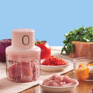 Máy Xay Tỏi Ớt Đa Năng Thể Tích 250ml - Máy Xay Mini Cầm Tay Có Cổng Sạc Usb