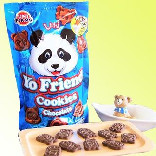 Bánh Gấu Socola Yo Friend Thái lan ( Chấm với kem sữa ) gói 25 g Thùng 144 gói
