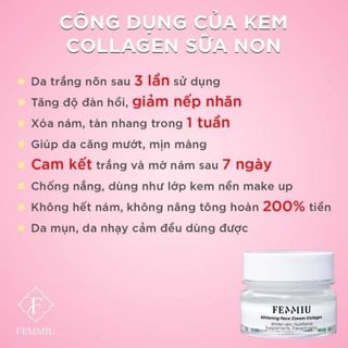 Kem face collagen sữa non Femmiu