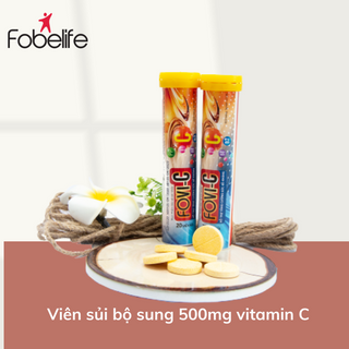 Viên sủi C tăng cường sức đề kháng, bổ sung 500mg vitamin C