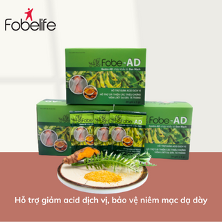 FobeAD Giảm nhanh trào ngược dạ dày, ợ nóng, ợ hơi, ơ chua, viêm loét dạ dày.