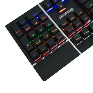 Bàn Phím BOSSTON MK 918, Phím Cơ Chuyên GAME USB Có LED trên mỗi Switch LED nền và LED chữ Có 10 Chế Độ LED. BH 1 Đổi 1